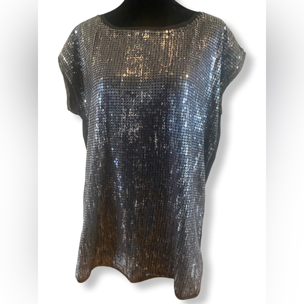 LOFT Sequined Muscle Shirt